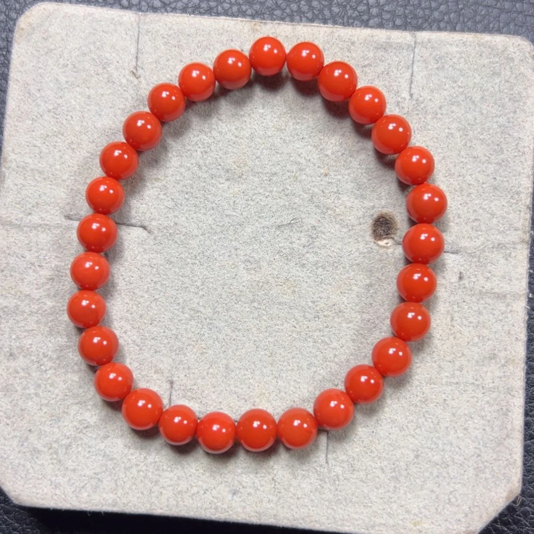 南红玛瑙6➕单圈冷水河未镶嵌喵***～