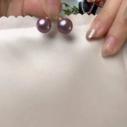 淡水珍珠耳饰未镶嵌