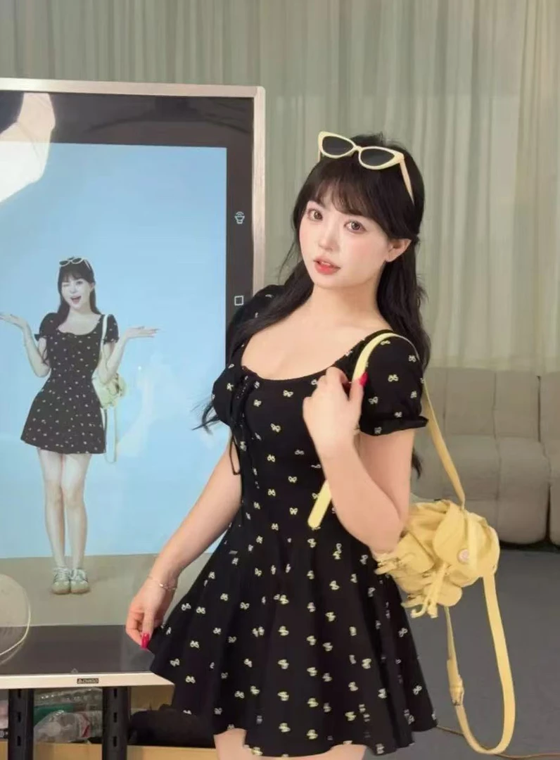 小两口芊夏日花絮风格出游女装连衣裙小众欧若风1919-1918