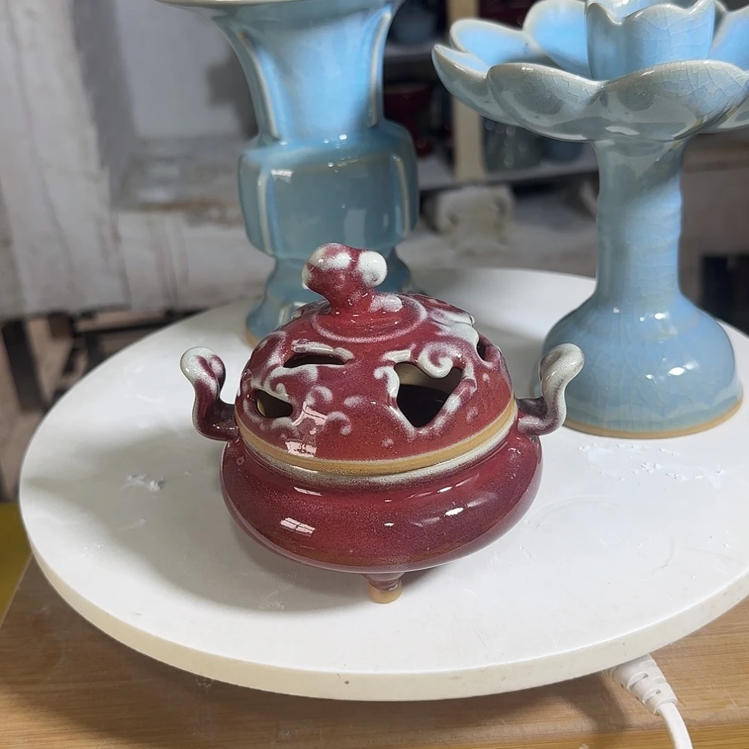 陶摆件郑家钧窑摆件