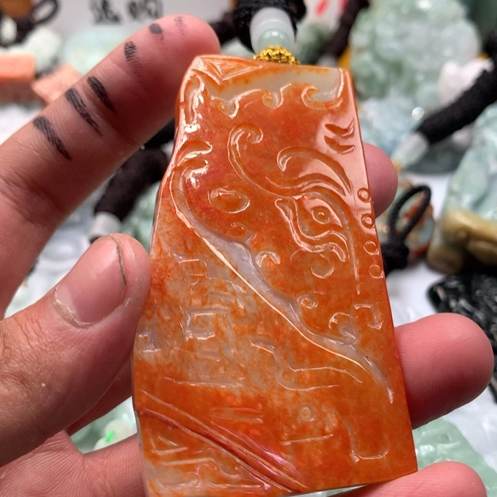 翡翠未镶嵌颈饰保真天然a货翡翠