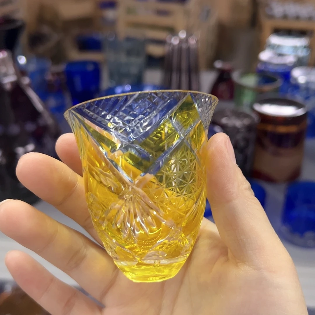 水晶玻璃平底款微瑕一个