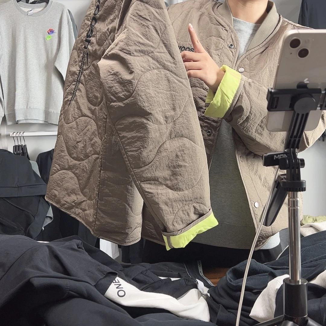 1909棕色棉服L码140-160斤不退换