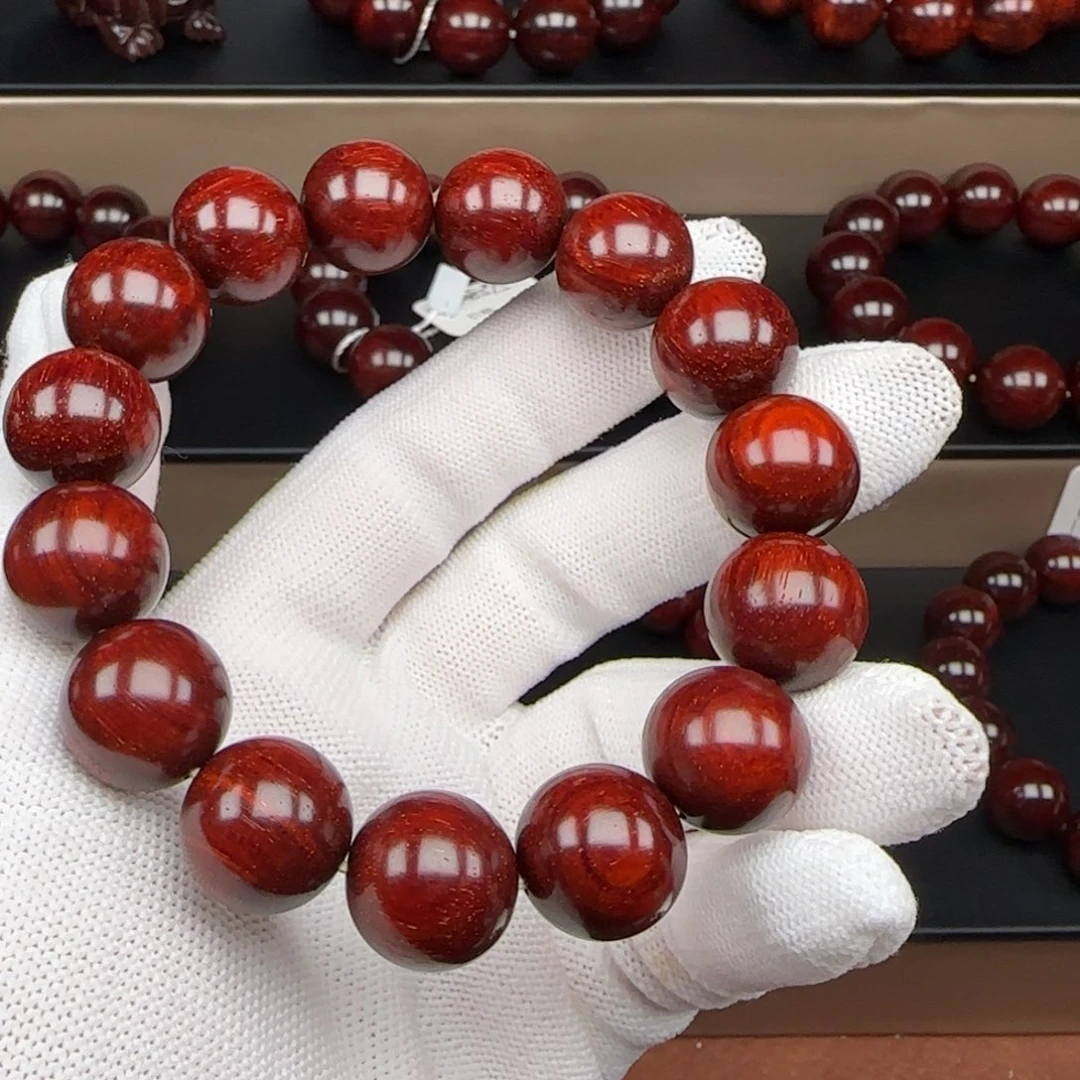 ◇***◇手串/手链小叶紫檀原生态印度小叶紫檀1.5龙鳞暴星1档