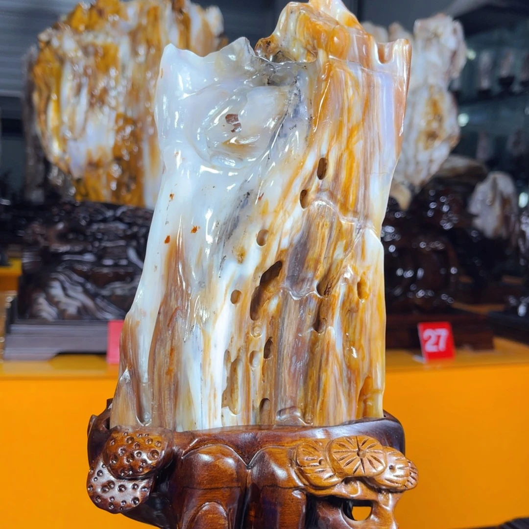 硅化玉未镶嵌珠宝奇石