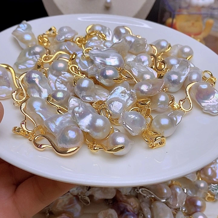 淡水珍珠银S925镶嵌颈饰101