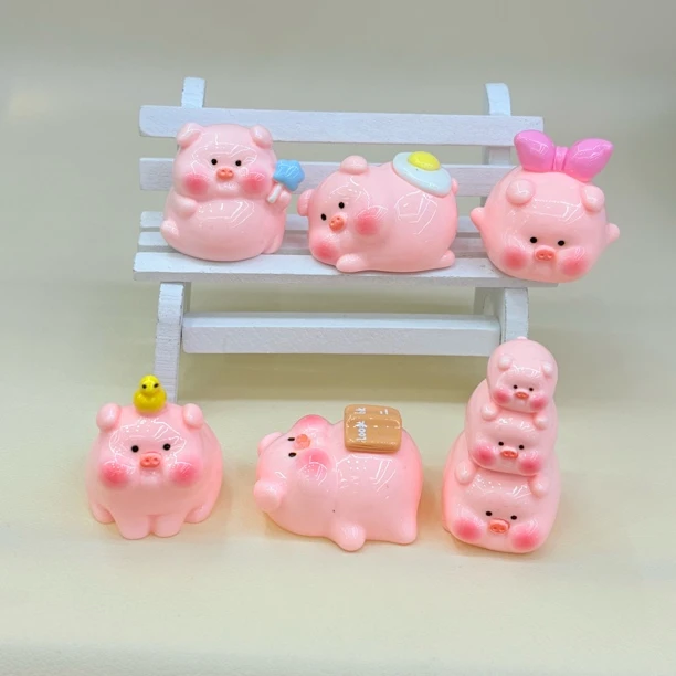 【许愿】新款小猪可爱摆件潮玩树脂创意