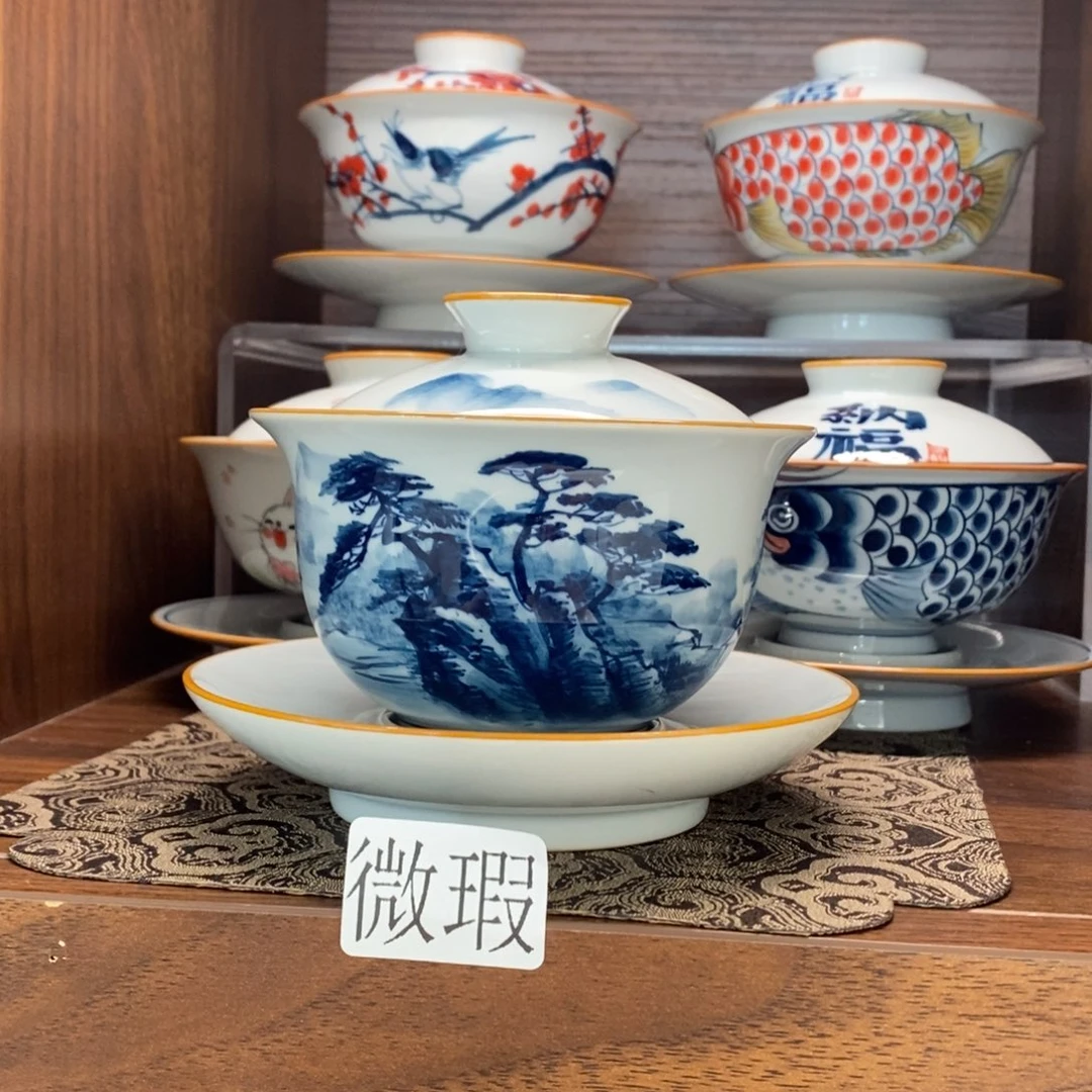 釉下彩手工绘制手工绘制