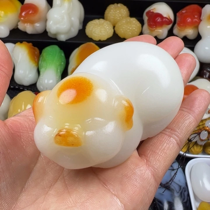 新疆戈壁五彩石金丝