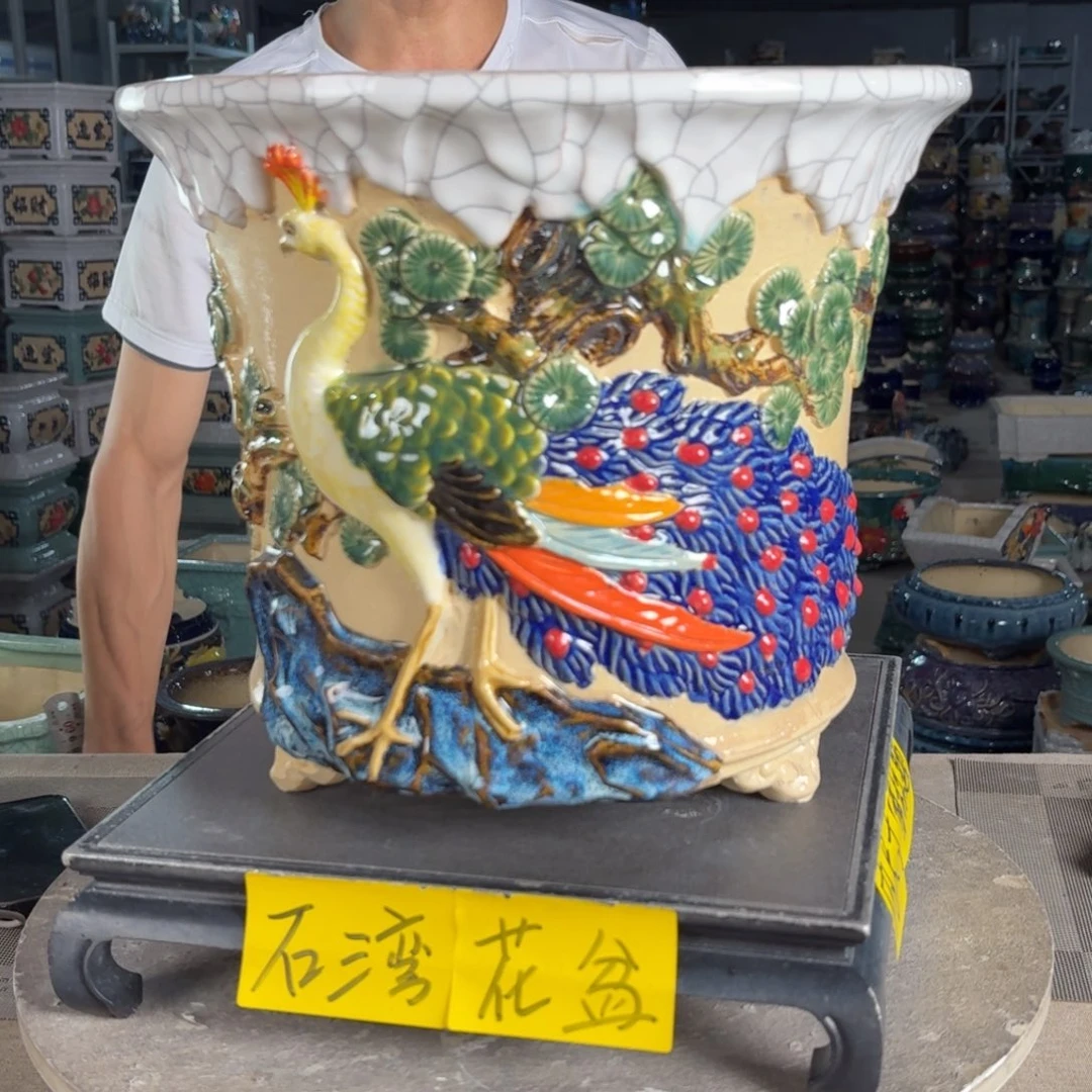 一风堂石湾花盆 内27*25