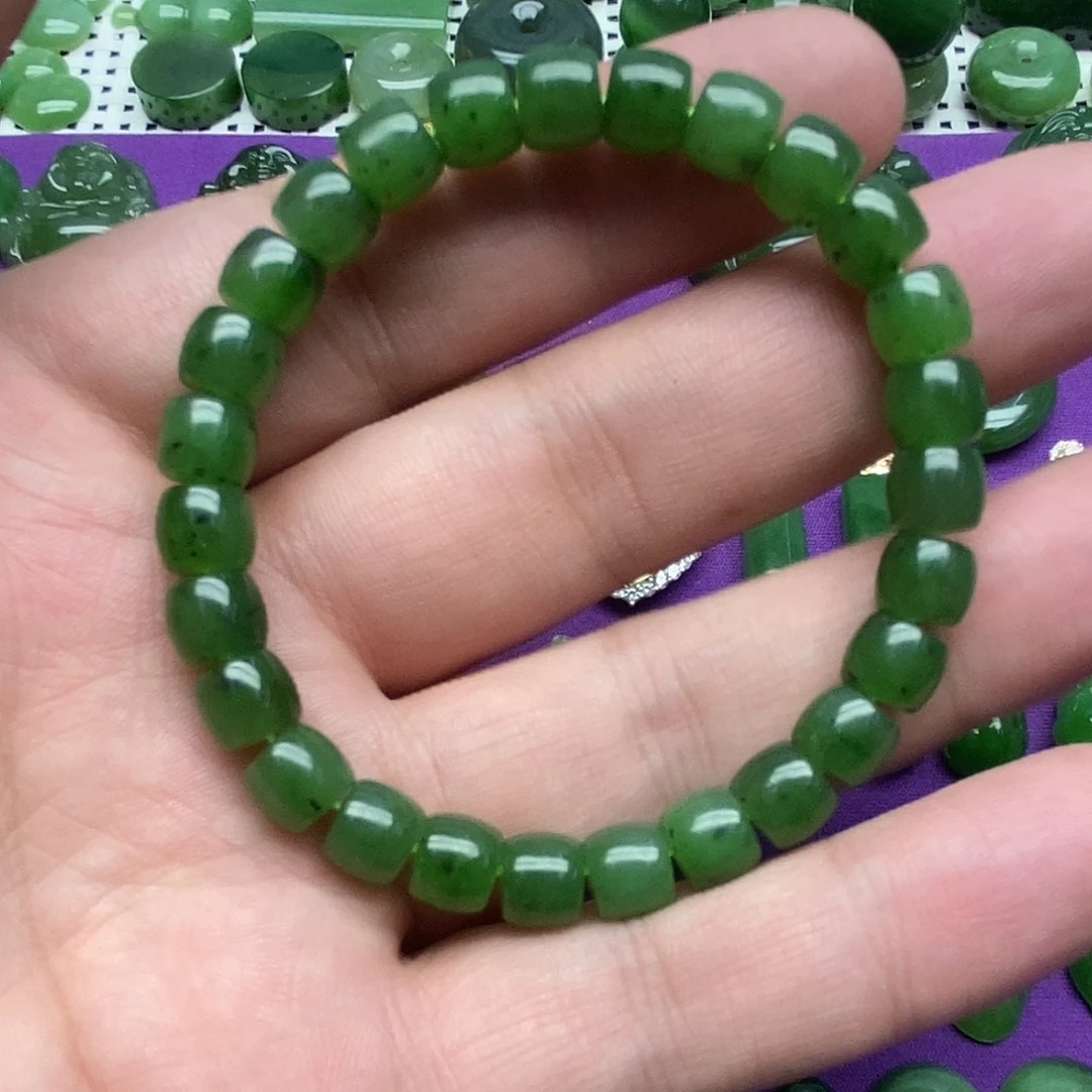 和田玉（碧玉）未镶嵌手串