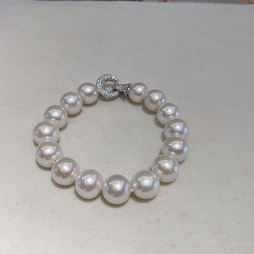 淡水珍珠手链银S925镶嵌