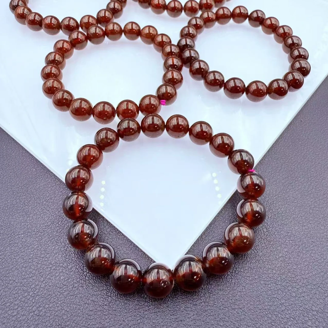 「戴琴珠宝」FR5679-10mm左右石榴石单圈手串（多样性发其一）