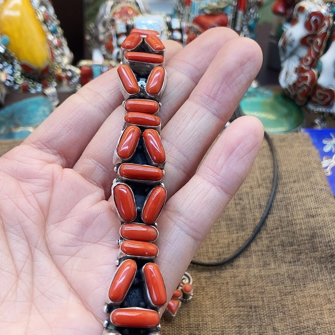 925银皮质坤尼泊尔手工制作