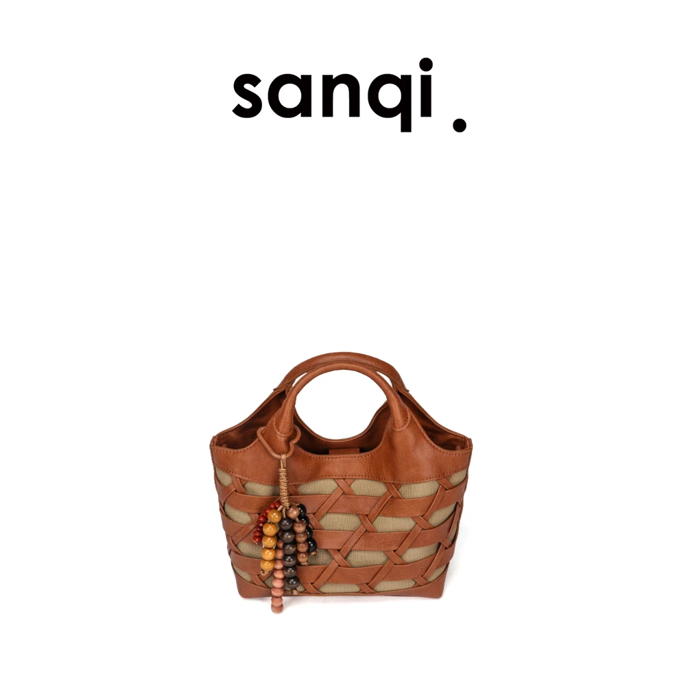 【 编织菜篮2796】sanqimtime小叁七2796#大容量编织包手提菜篮子包