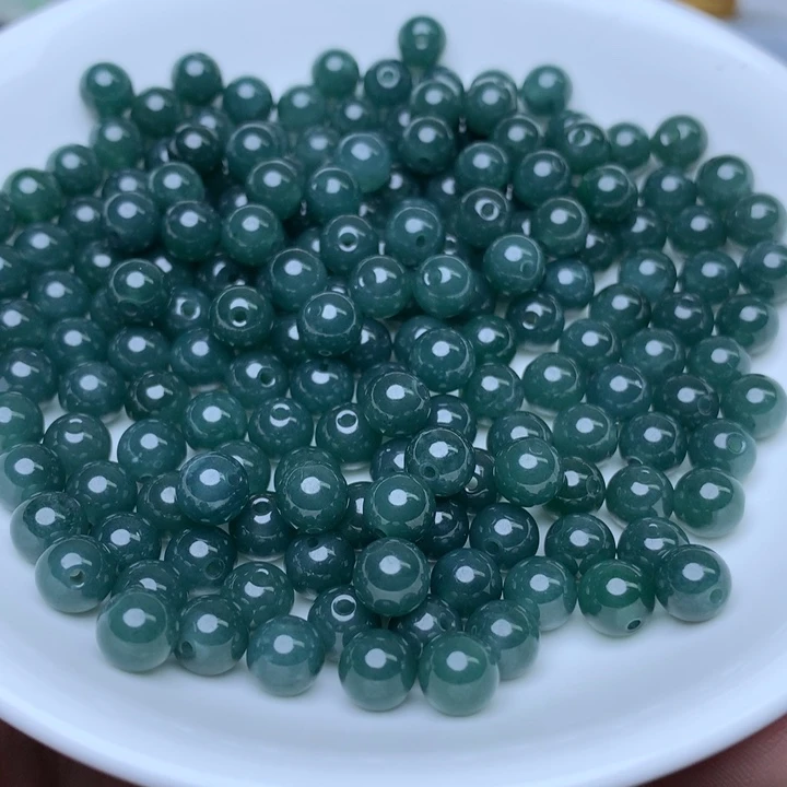 【闪购商品】翡翠手链未镶嵌卡6冰湖水绿50个