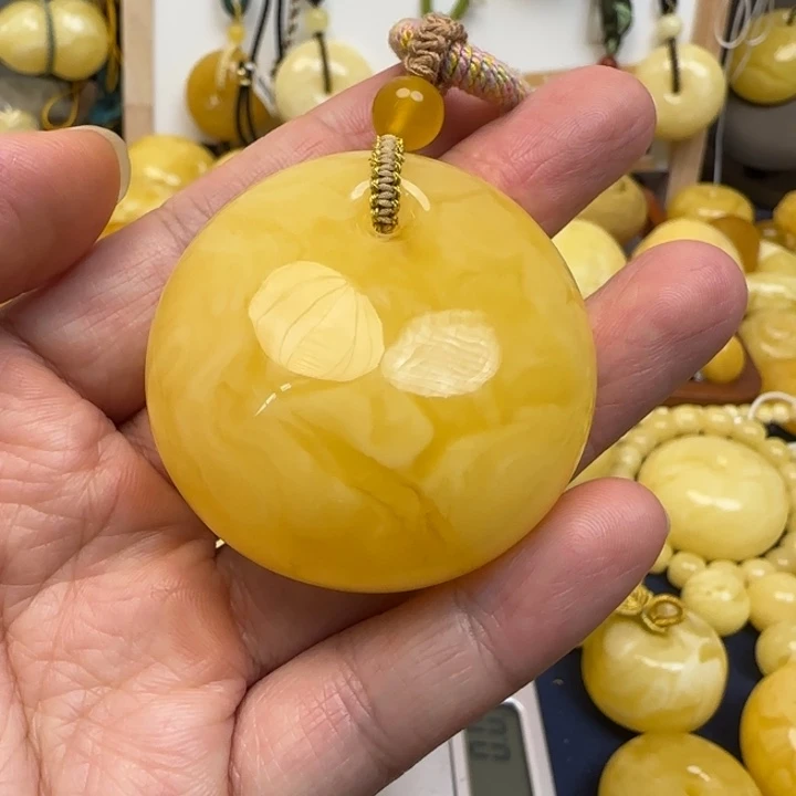 蜜蜡未镶嵌颈饰天然蜜蜡