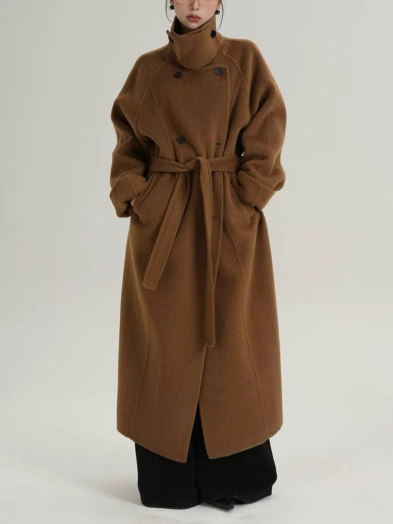 601-800毛呢外套小个子长款衣冬季中长款呢子