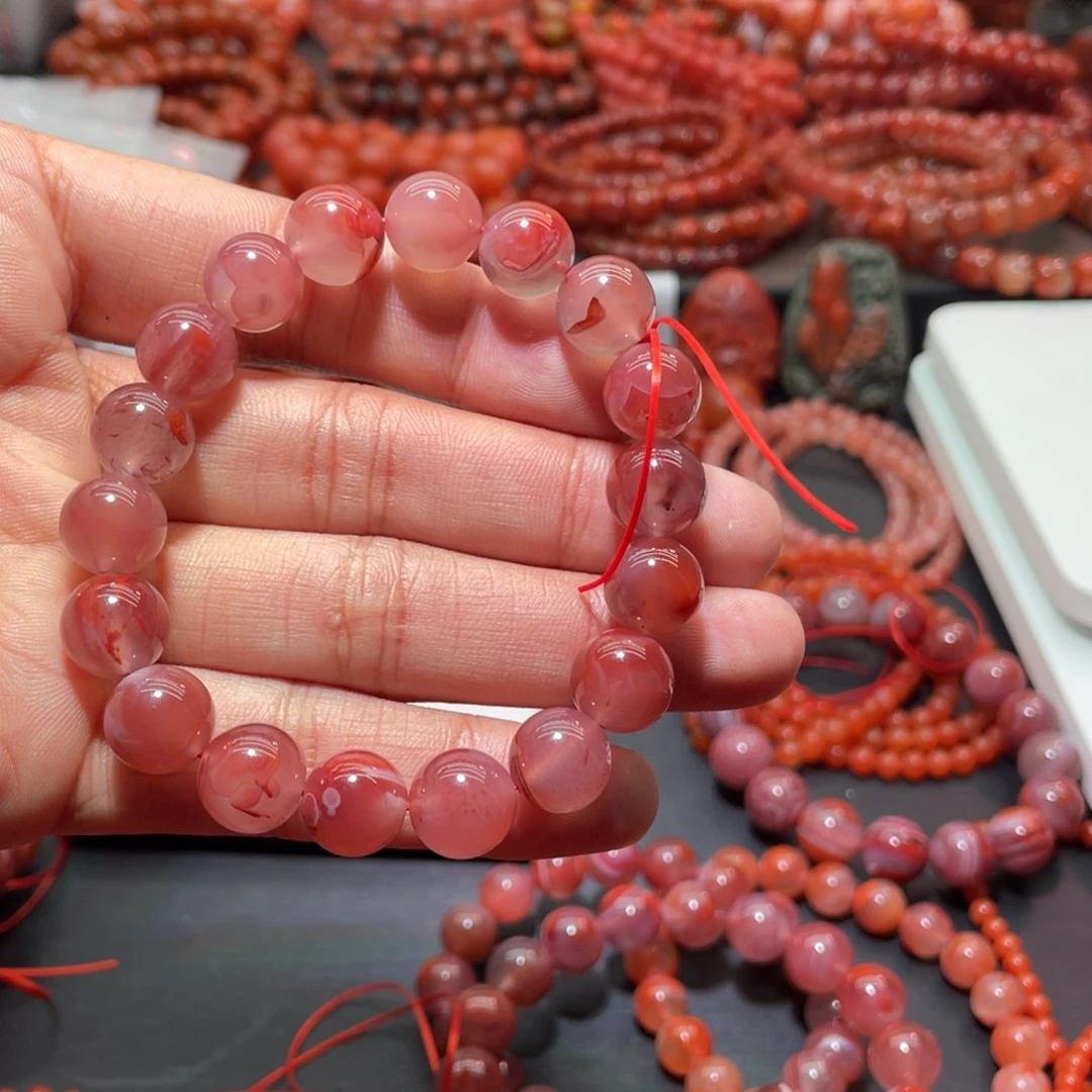南红玛瑙手链未镶嵌