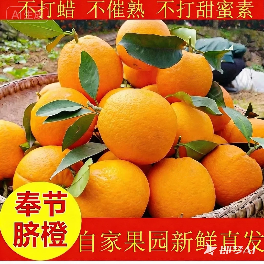 奉节脐橙自家果园直发现摘带叶发货精选送礼品质