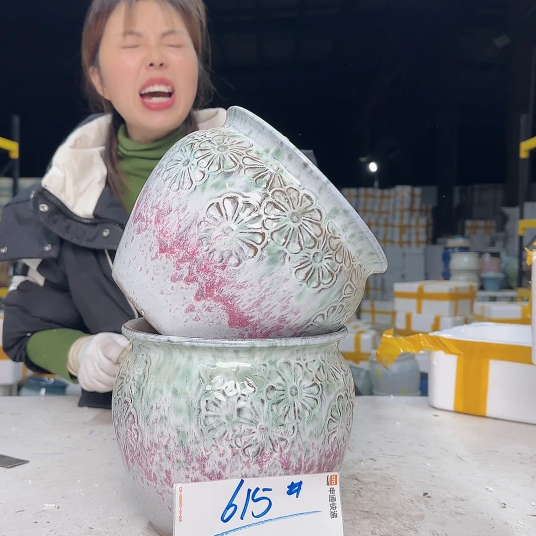 紫砂花盆云上花盆直播1222-615