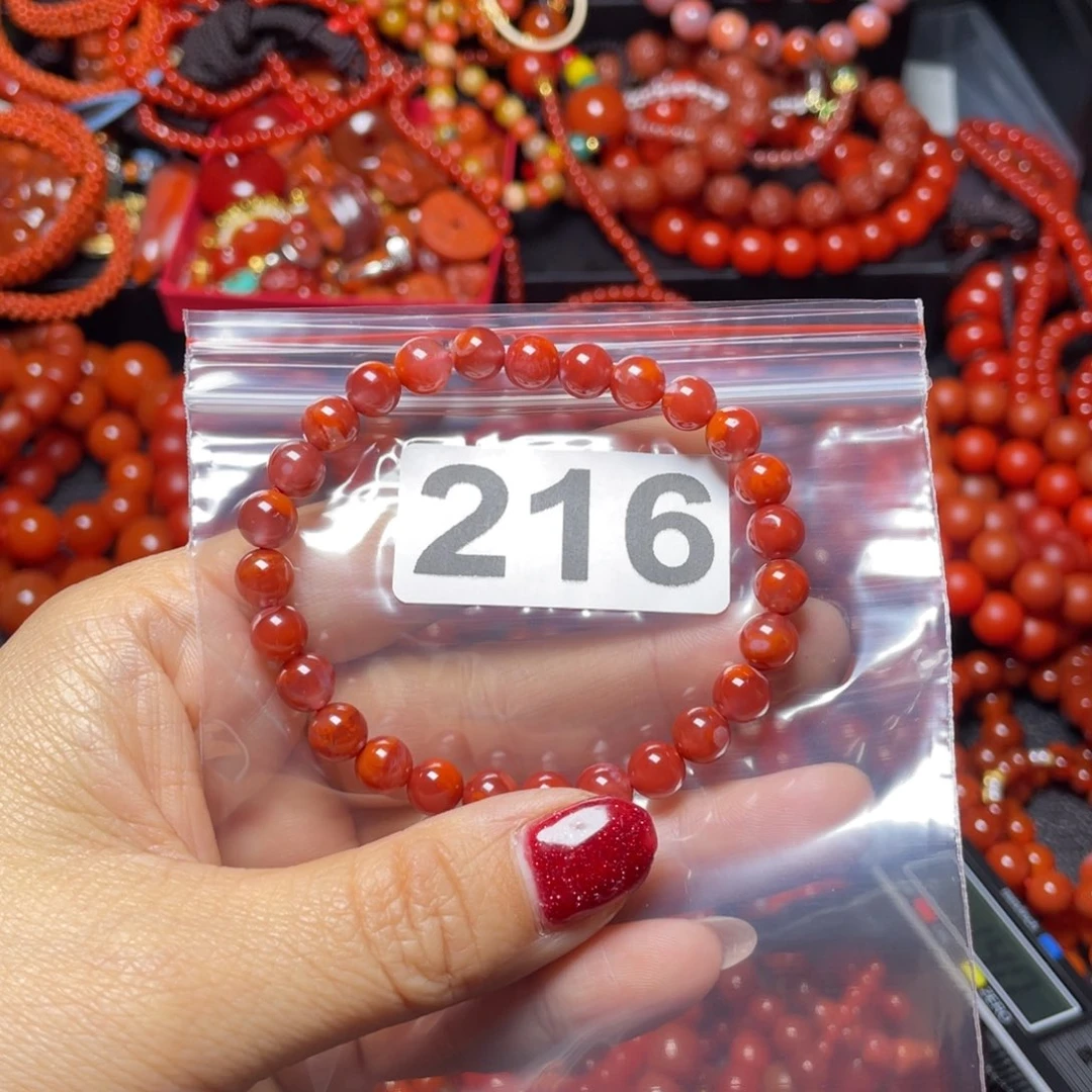 南红玛瑙手链未镶嵌_**?