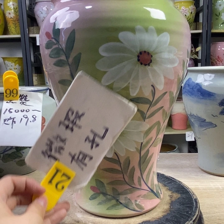 景德镇高温陶瓷花盆