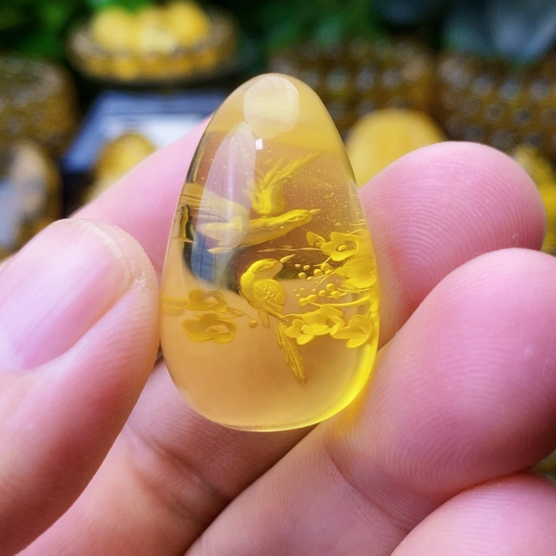 【闪购商品】金珀吊坠(不含链)未镶嵌
