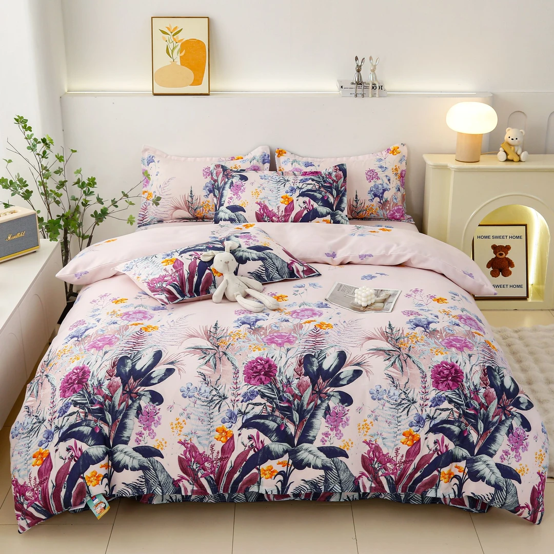 加州风情亲肤四季通用床上用品四件套