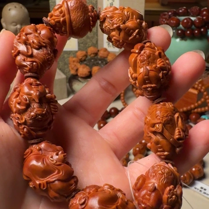 橄榄核手串/手链手工财神