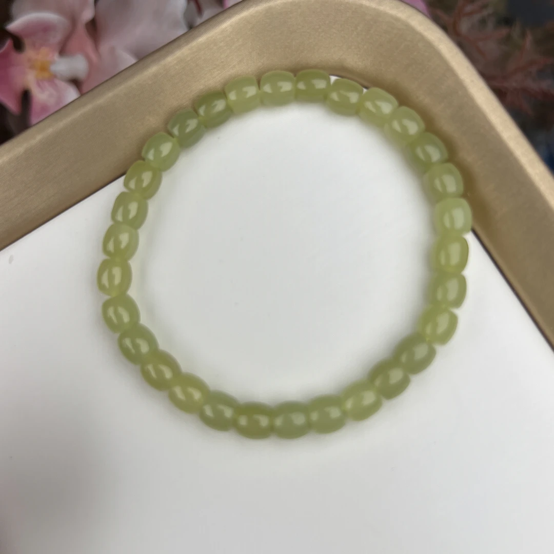 和田玉卡6mm手串编号018