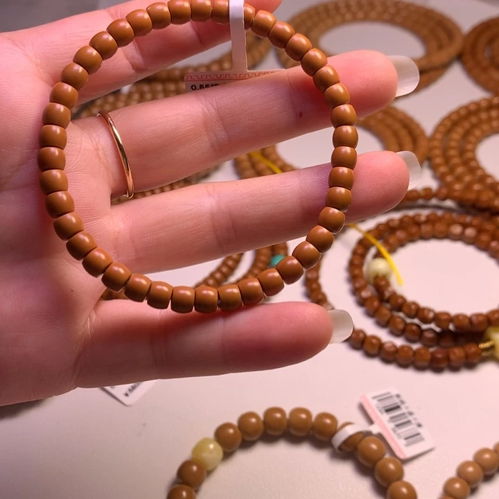 吊坠橄榄核核尖直切单圈