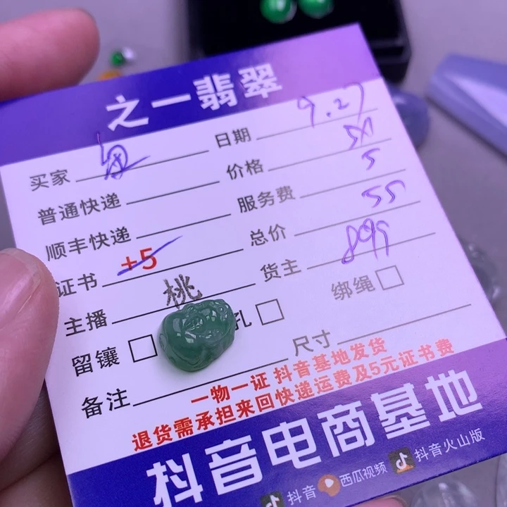 颈饰未镶嵌翡翠纽****姐