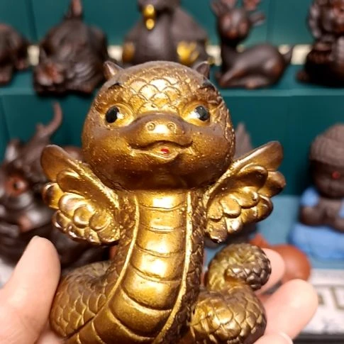 茶宠变色小蛇茶宠摆件