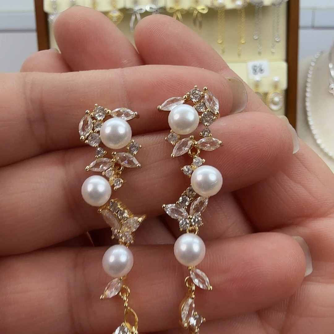 耳饰未镶嵌淡水珍珠