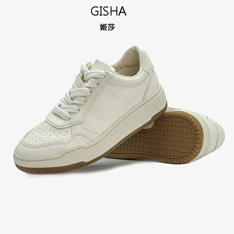 【GS】“极简先锋”马皮面+重工牛皮垫脚时尚百搭休闲鞋57077