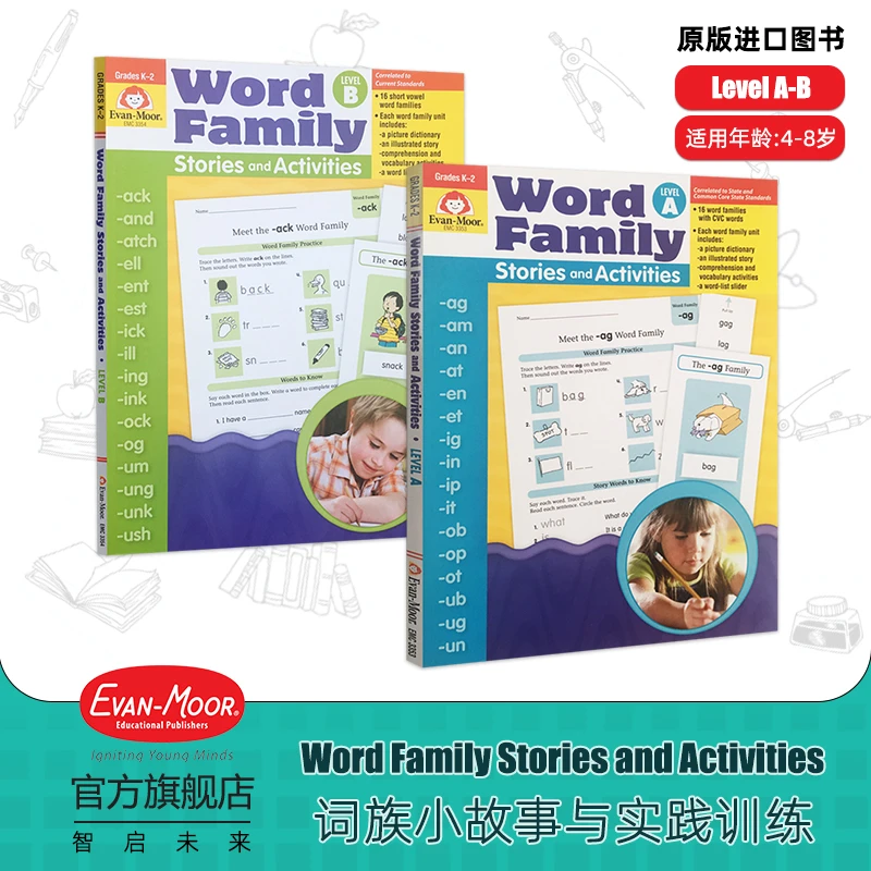 WordFamilyStoriesandActivities词族小故事与实践进口原版图书