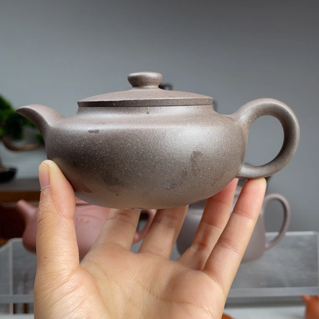 【闪购商品】紫砂茶壶笑**凉砂性青段汉扁容量220cc
