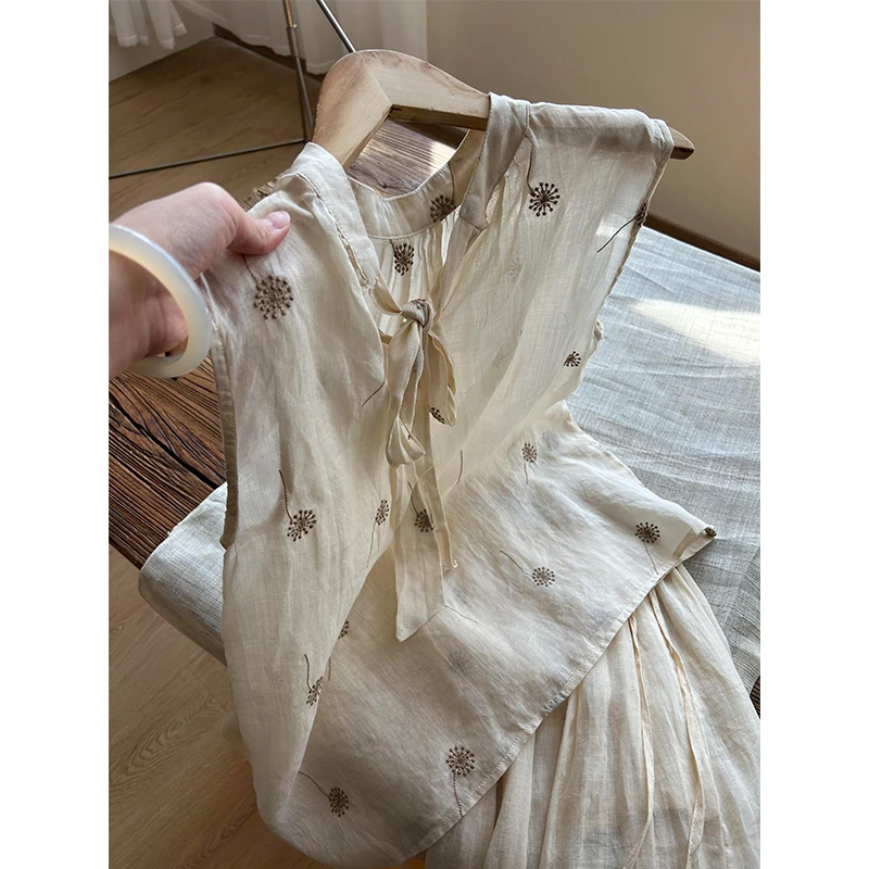 【刺绣蒲公英】日系休闲睡衣女夏季爆款短袖短裤家居服套装可外穿