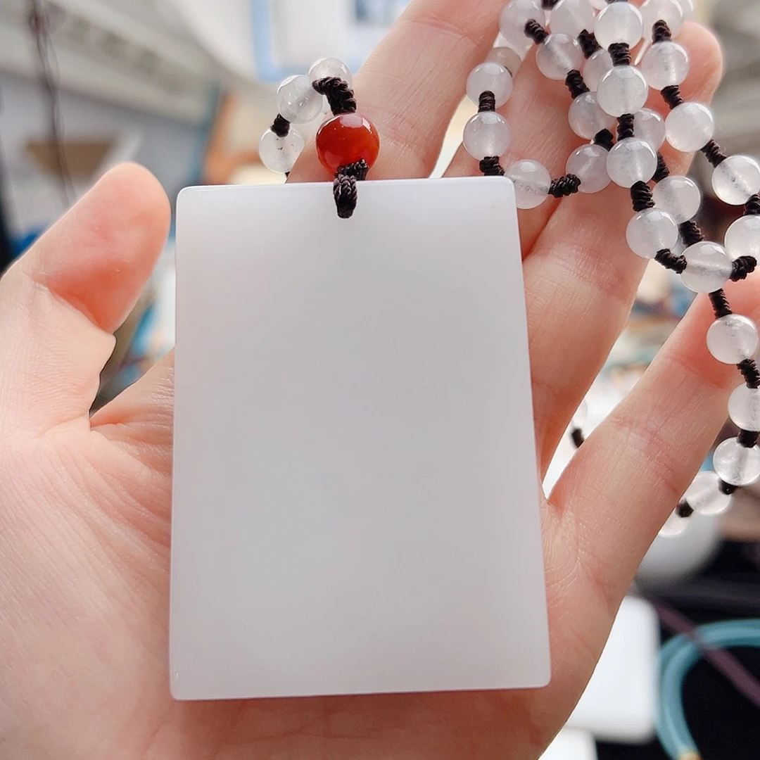 石英质玉未镶嵌吊坠(不含链)