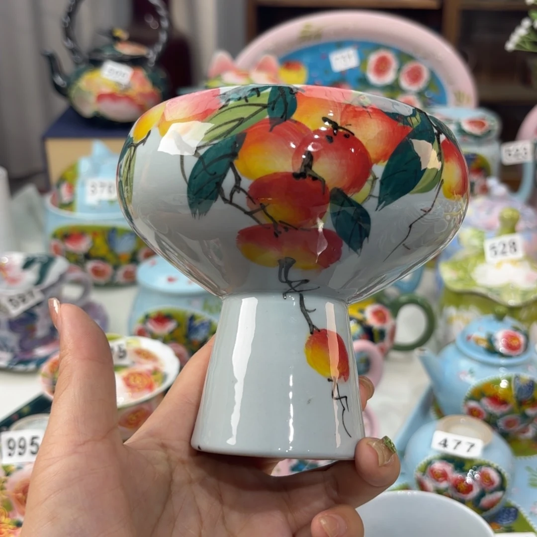 瓷片景德镇手绘高温釉下彩陶瓷茶具