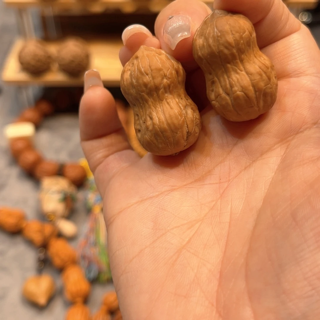 把件文玩核桃光头小花生