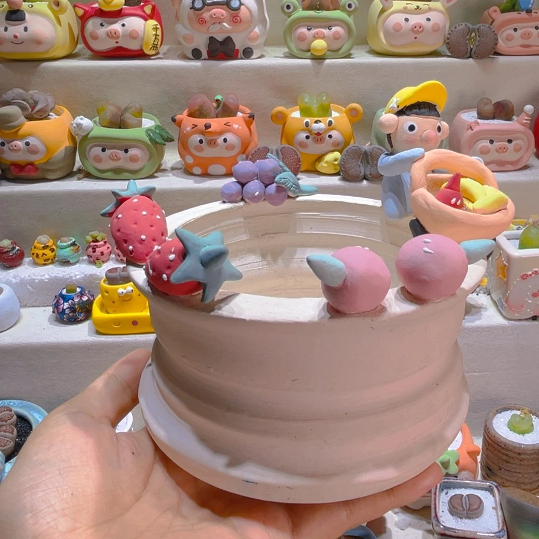 138纯手工制作重工盆盆