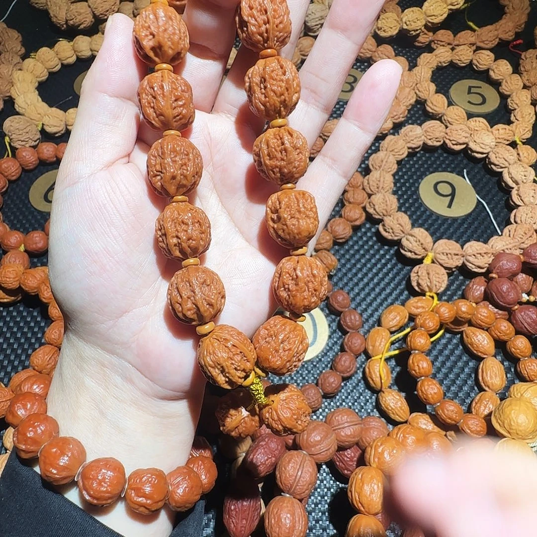 木质类文玩核桃吊坠开背金蝉手串