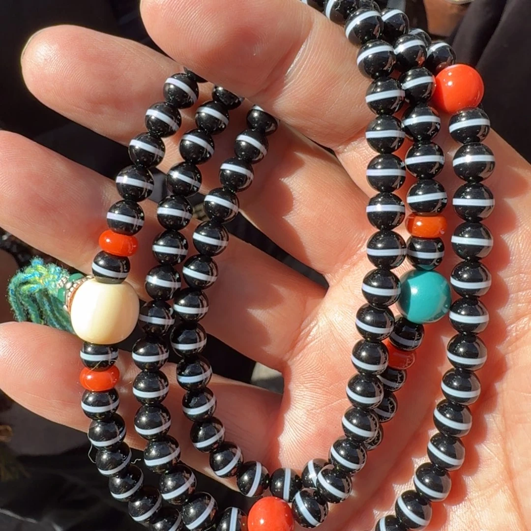 颈饰玻璃藏传精品吊坠项链套装