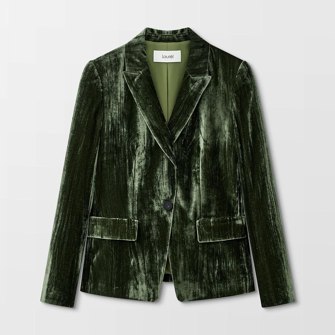 【晨粉专享价】LAUREL春秋经典光泽感女式西服LWD353T01200