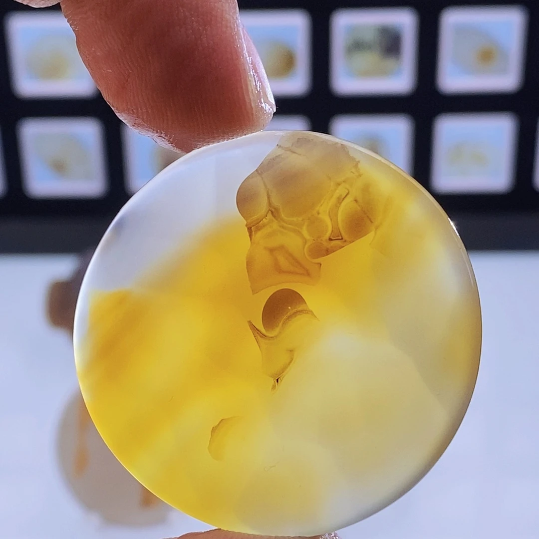 玛瑙/玉髓未镶嵌吊坠(不含链)612