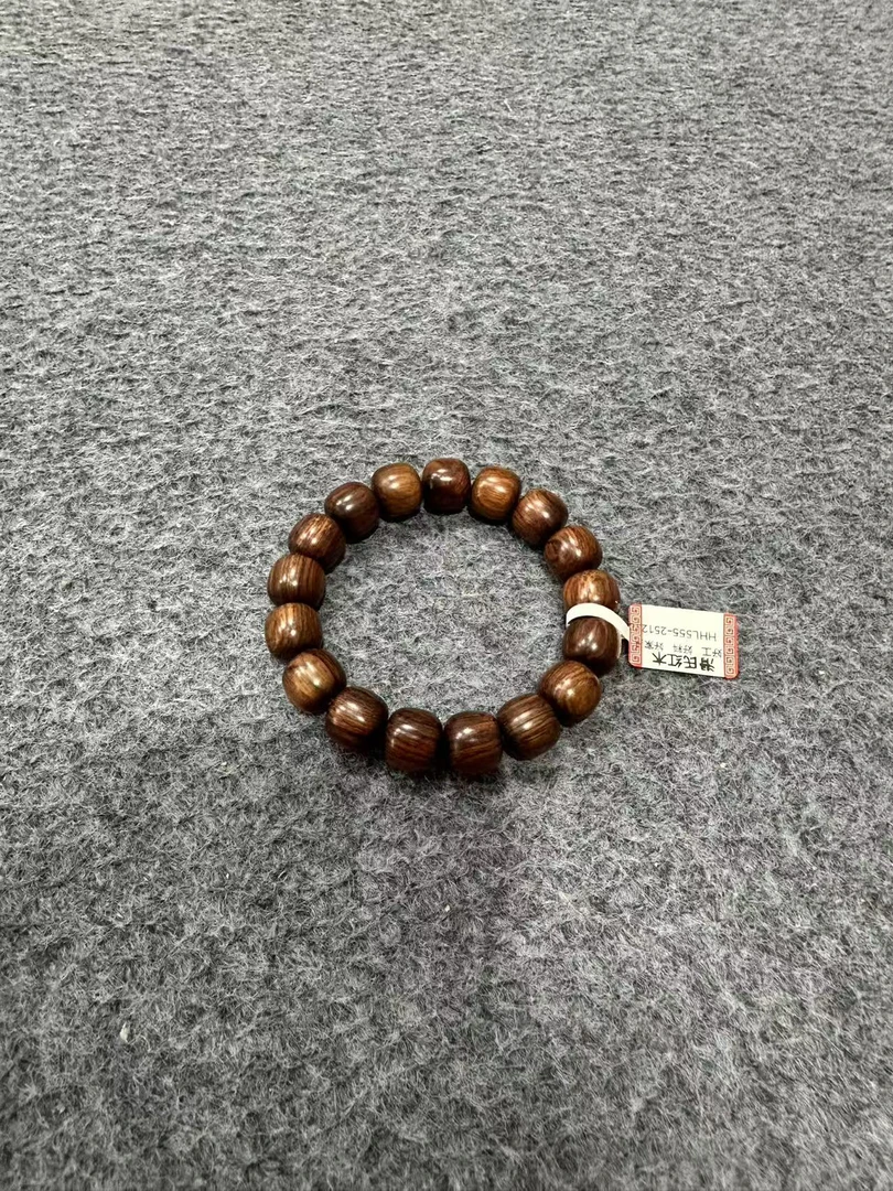 海南黄花梨1.2*1.3沉水桶珠单圈HHL555