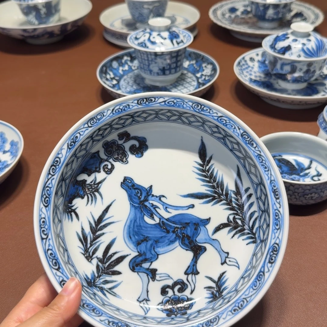 手工手绘茶具壶承