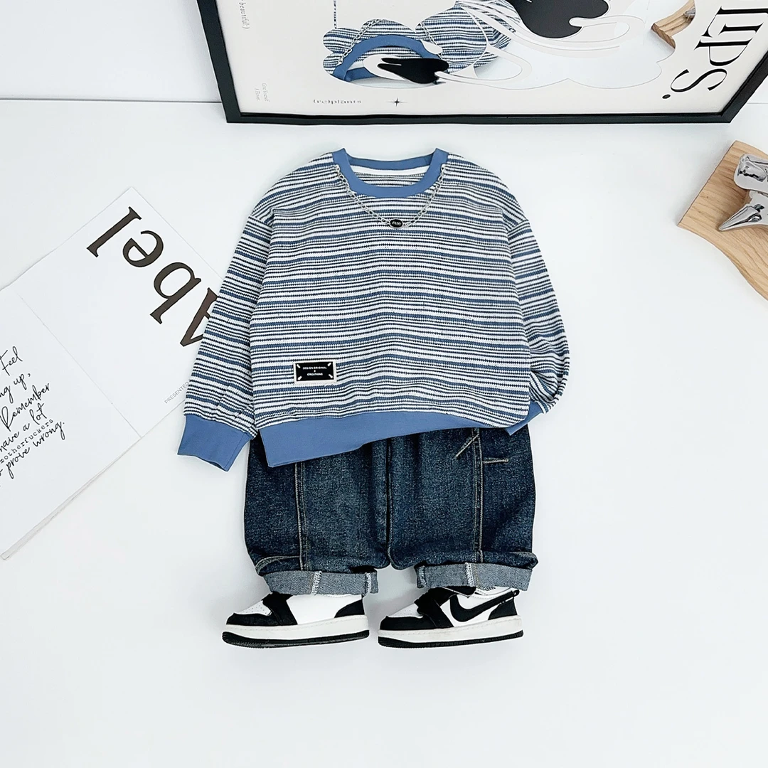 儿童卫衣长袖2025秋新款秋装男童秋冬上衣 HS25098 悠悠童话童装